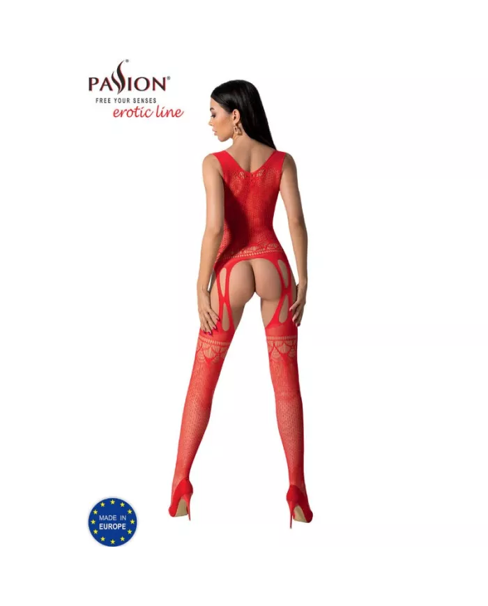 PASSION - BS099 BODYSTOCKING ROUGE TAILLE UNIQUE