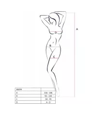 PASSION - BS099 BODYSTOCKING BLANC TAILLE UNIQUE PASSION - BS099 BODYSTOCKING BLANC TAILLE UNIQUE