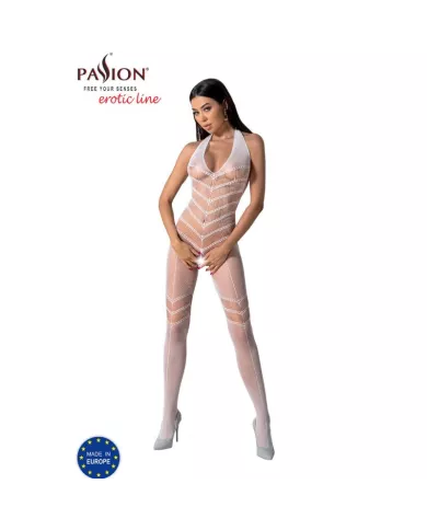 PASSION - BODYSTOCKING BLANC BS100 TAILLE UNIQUE