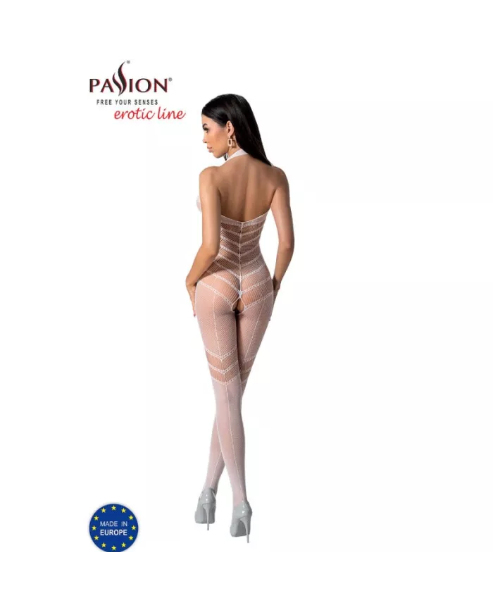 PASSION - BODYSTOCKING BLANC BS100 TAILLE UNIQUE PASSION - BODYSTOCKING BLANC BS100 TAILLE UNIQUE