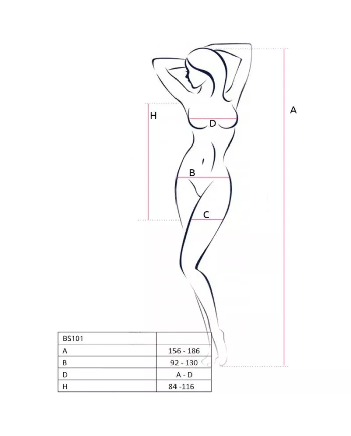 PASSION - BS101 BODYSTOCKING NOIR TAILLE UNIQUE PASSION - BS101 BODYSTOCKING NOIR TAILLE UNIQUE