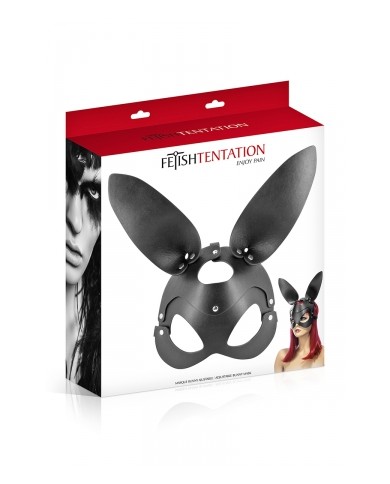 Masque bunny simili cuir réglable - Fetish Tentation