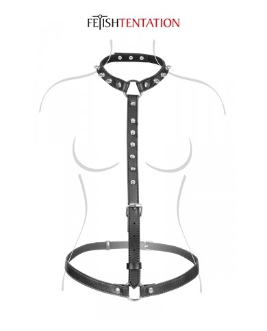 Harnais buste à pointes - Fetish Tentation