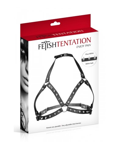 Harnais poitrine à pointes - Fetish Tentation