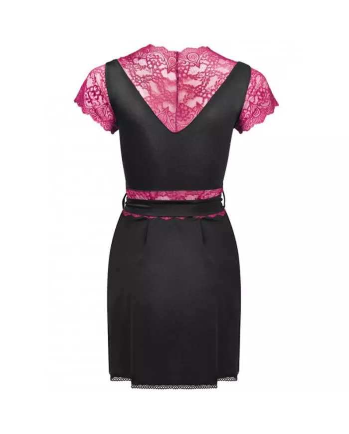 LIVCO CORSETTI FASHION - KUMIKO LC 90428 ROBE DE CHAMBRE + CULOTTE NOIR L/XL