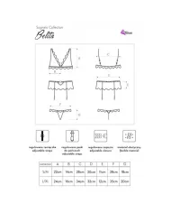 LIVCO CORSETTI FASHION - BELITA LC 90231 SOUTIEN-GORGE + CULOTTE + JARRETIÈRE NOIR L/XL