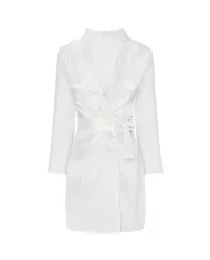 LIVCO CORSETTI FASHION - JACQUELINE LC 90249 ROBE DE CHAMBRE + CHEMISE + CULOTTE ECRU S/M