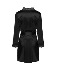 LIVCO CORSETTI FASHION - JACQUELINE LC 90249 ROBE DE CHAMBRE + CHEMISE + CULOTTE NOIR S/M