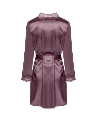 LIVCO CORSETTI FASHION - JACQUELINE LC 90249 ROBE DE CHAMBRE + CHEMISE + CULOTTE VIOLET S/M