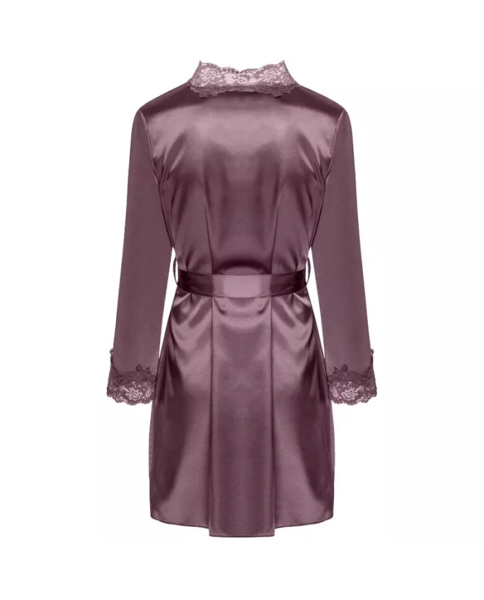 LIVCO CORSETTI FASHION - JACQUELINE LC 90249 ROBE DE CHAMBRE + CHEMISE + CULOTTE VIOLET S/M