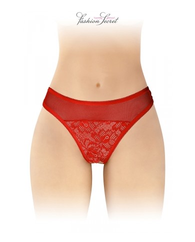 Tanga rouge ouvert Ava - Fashion Secret