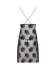 LIVCO CORSETTI FASHION - KARONIN LC 90628 CHEMISE + CULOTTE NOIR