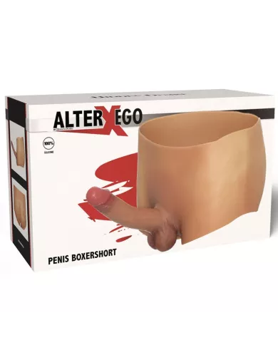 HIDDEN DESIRE - ALTER EGO BOXERSHOT AVEC PÉNIS 18 CM TAILLE L