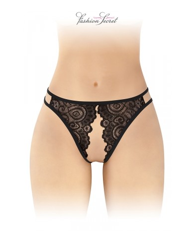 Culotte noire ouverte Annette - Fashion Secret