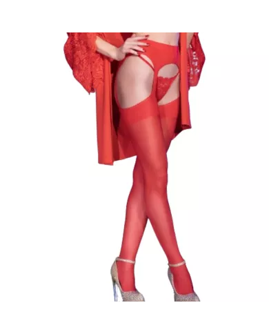 CHILIROSE - CR 4312 BAS Jarretière ROUGE S/M