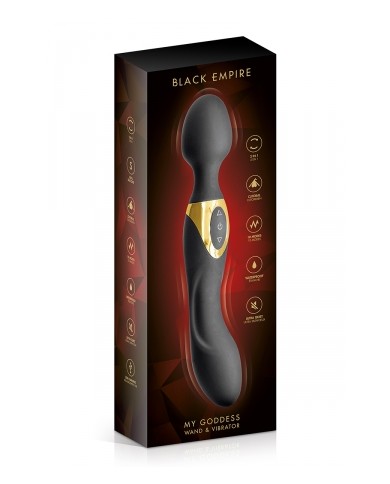 Vibromasseur wand 2 en 1 My Goddess - Black Empire