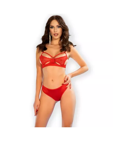 CHILIROSE - CR 4676 ENSEMBLE DEUX PIÈCES ROUGE L