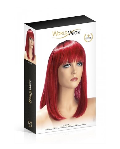 Perruque Elvira rouge - World Wigs