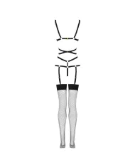 LIVCO CORSETTI FASHION - THIARA LC 20213 ENSEMBLE CORPS + BAS NOIR S/M