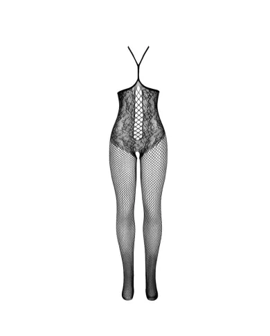 SUBBLIME - 951849 BODYSTOCKING RÉSILLE OUVERT ET COL LICOU NOIR TAILLE UNIQUE