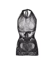 SUBBLIME - 952075 ROBE COURTE EN RÉSILLE AVEC DÉTAIL DOS ET COEUR NOIR TAILLE UNIQUE SUBBLIME - 952075 ROBE COURTE EN RÉSILLE AVEC DÉTAIL DOS ET COEUR NOIR TAILLE UNIQUE