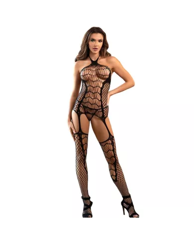SUBBLIME - 952105 BODYSTOCKING EN RÉSILLE AVEC ENTREJAMBE OUVERTE ET COL LICOU NOIR TAILLE UNIQUE SUBBLIME - 952105 BODYSTOCKING EN RÉSILLE AVEC ENTREJAMBE OUVERTE ET COL LICOU NOIR TAILLE UNIQUE