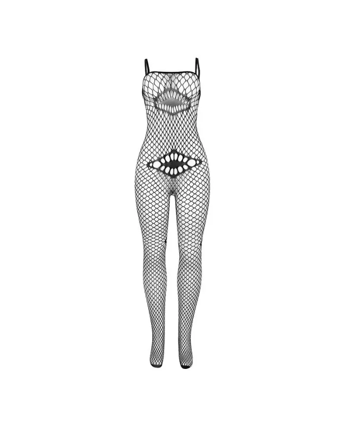 SUBBLIME - 952112 BODYSTOCKING RESILLE AVEC DETAILS SUR LA POITRINE ET LE VENTRE NOIR TAILLE UNIQUE SUBBLIME - 952112 BODYSTOCKING RESILLE AVEC DETAILS SUR LA POITRINE ET LE VENTRE NOIR TAILLE UNIQUE