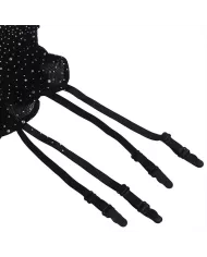 SUBBLIME - 952174 BODYSTOCKING RESILLE AVEC GANTS ET DIAMANTS NOIR TAILLE UNIQUE SUBBLIME - 952174 BODYSTOCKING RESILLE AVEC GANTS ET DIAMANTS NOIR TAILLE UNIQUE