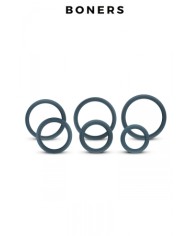 Set de 6 anneaux de pénis larges - Boners