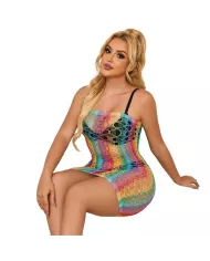 SUBBLIME - 952365 ROBE RÉSEILLE ÉPAULES NUES ARC-EN-CIEL TAILLE UNIQUE SUBBLIME - 952365 ROBE RÉSEILLE ÉPAULES NUES ARC-EN-CIEL TAILLE UNIQUE