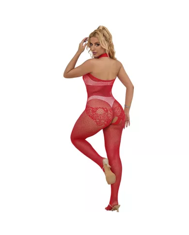 SUBBLIME - 952372 BODYSTOCKING RÉSILLE ET DENTELLE SANS FOURRURE COL MONTANT ROUGE TAILLE UNIQUE SUBBLIME - 952372 BODYSTOCKING RÉSILLE ET DENTELLE SANS FOURRURE COL MONTANT ROUGE TAILLE UNIQUE