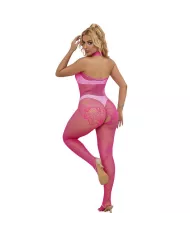 SUBBLIME - 952389 BODYSTOCKING RÉSILLE ET DENTELLE SANS FOURRURE AVEC COL MONTANT ROSE TAILLE UNIQUE SUBBLIME - 952389 BODYSTOCKING RÉSILLE ET DENTELLE SANS FOURRURE AVEC COL MONTANT ROSE TAILLE UNIQUE