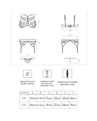 LIVCO CORSETTI FASHION - SOLEDAD LC 20217 SOUTIEN-GORGE + CULOTTE + JARRETIÈRE S/M LIVCO CORSETTI FASHION - SOLEDAD LC 20217 SOUTIEN-GORGE + CULOTTE + JARRETIÈRE S/M