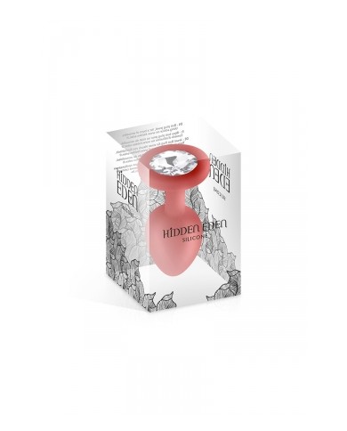 Plug bijou silicone rouge S - Hidden Eden