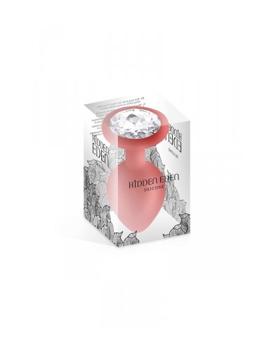 Plug bijou silicone rouge L - Hidden Eden