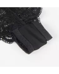 SUBBLIME - 953911 CHEMISIER DE NUIT EN SOIE ET DENTELLE + CULOTTE NOIRE S/M SUBBLIME - 953911 CHEMISIER DE NUIT EN SOIE ET DENTELLE + CULOTTE NOIRE S/M