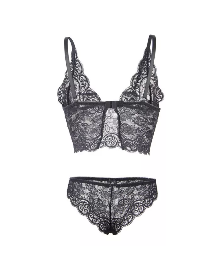 SUBBLIME - 953928 CHEMISIER DE NUIT EN SOIE ET DENTELLE + CULOTTE NOIRE L/XL SUBBLIME - 953928 CHEMISIER DE NUIT EN SOIE ET DENTELLE + CULOTTE NOIRE L/XL