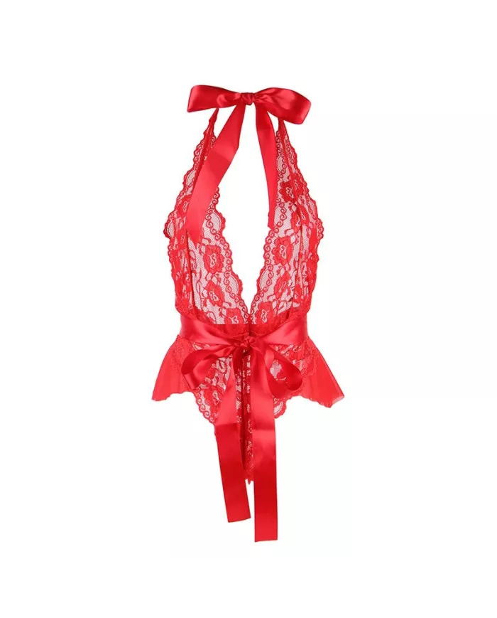 SUBBLIME - 953973 BODY SEXY A VOLANTS + CEINTURE ROUGE S/M SUBBLIME - 953973 BODY SEXY A VOLANTS + CEINTURE ROUGE S/M