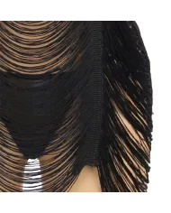 SUBBLIME - 954239 ROBE À BRETELLES + STRING NOIR L/XL