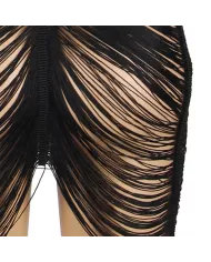 SUBBLIME - 954239 ROBE À BRETELLES + STRING NOIR L/XL