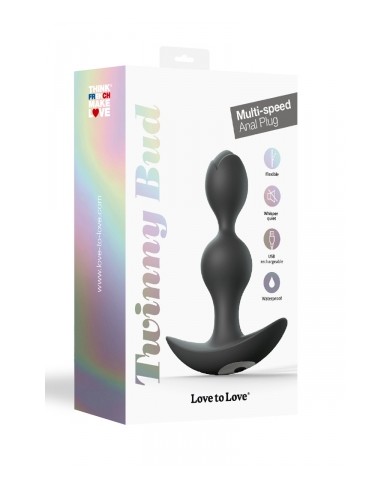 Plug anal vibrant Twinny Bud noir