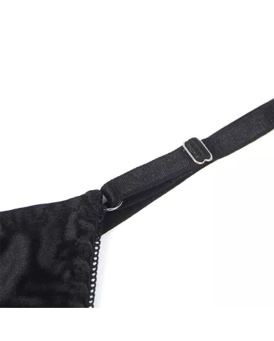 SUBBLIME - 955205 ENSEMBLE SOUTIEN-GORGE AVEC NŒUD NOIR RÉGLABLE L/XL