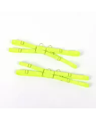 SUBBLIME - 955281 ENSEMBLE SOUTIEN-GORGE AVEC COLLIER ET DÉTAILS DE JAMBES VERT FLUORESCENT L/XL