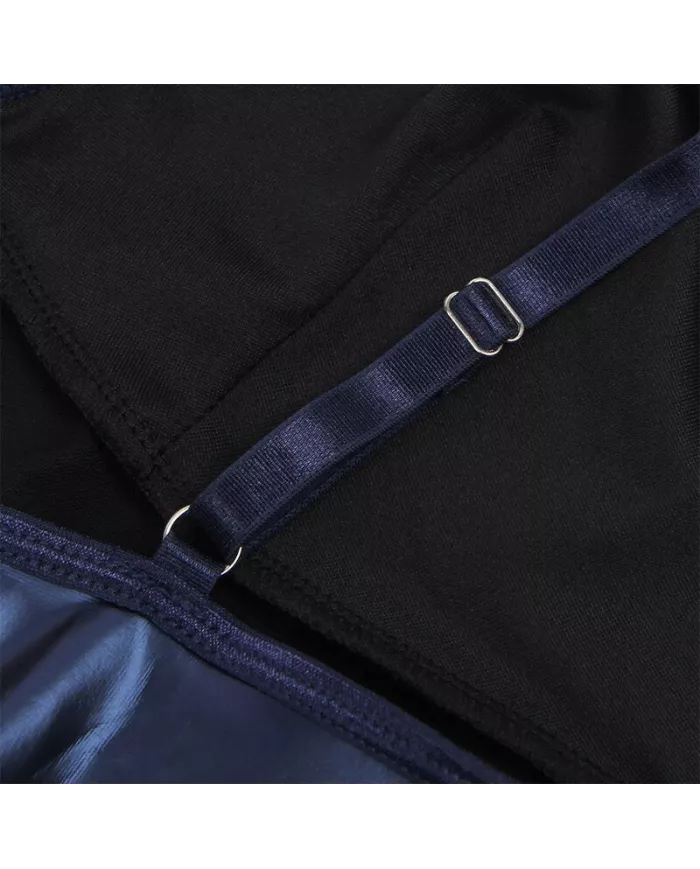 SUBBLIME - 955427 ROBE À BRETELLES EN CUIR BLEU L/XL SUBBLIME - 955427 ROBE À BRETELLES EN CUIR BLEU L/XL