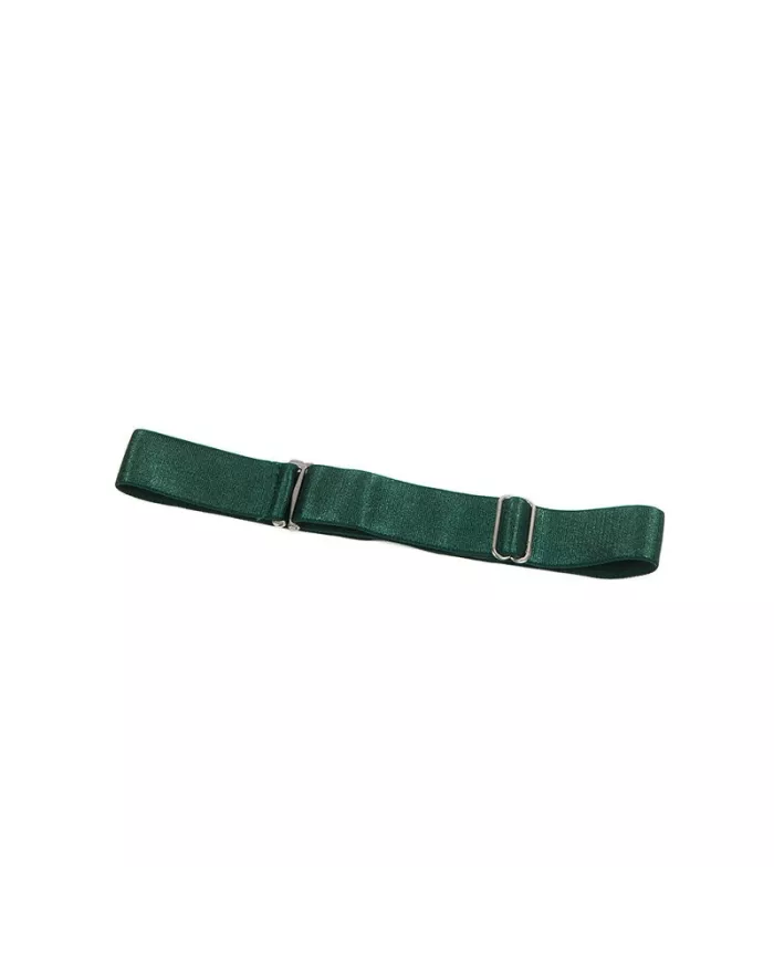 SUBBLIME - 955434 ROBE À BRETELLES EN CUIR VERT S/M SUBBLIME - 955434 ROBE À BRETELLES EN CUIR VERT S/M