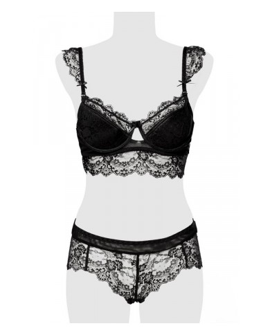 Ensemble culotte et balconnet dentelle - Grey Velvet