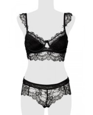 Ensemble culotte et balconnet dentelle - Grey Velvet