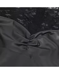 SUBBLIME - 955601 ROBE À MANCHES LONGUES AVEC DENTELLE NOIRE L/XL