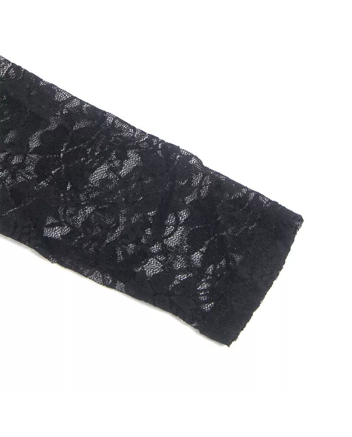 SUBBLIME - 955601 ROBE À MANCHES LONGUES AVEC DENTELLE NOIRE L/XL