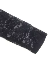 SUBBLIME - 955601 ROBE À MANCHES LONGUES AVEC DENTELLE NOIRE L/XL